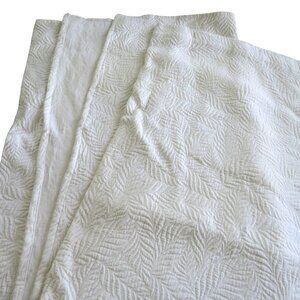 Bee & Willow Home Textured White Shower Curtain 72" x72" Cotton New Open Package